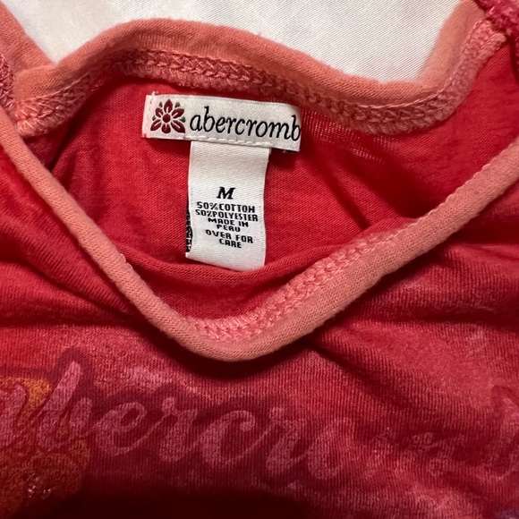 Vintage y2k Abercrombie & Fitch Cap Sleeve Scoop Neck T-Shirt - Size XS - Picture 3 of 7